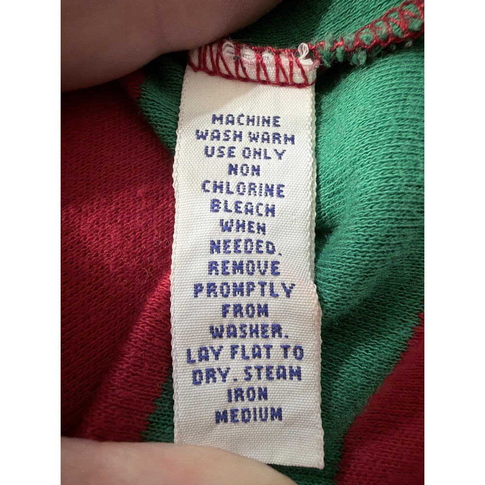 Polo Ralph Lauren Rugby Shirt Mens XL Red Multi Stripe Long Sleeve Vintage USA - Picture 7 of 8
